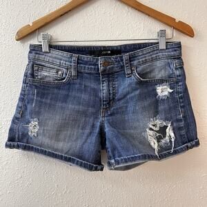 Joe's Jeans Women’s Blue Distressed Denim Cut Off Shorts Size 27 Marylee